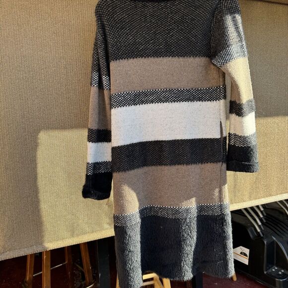 Anthropologie Current Air Cardigan Sweater Womens Size XS Brown Black Wool - Picture 7 of 16